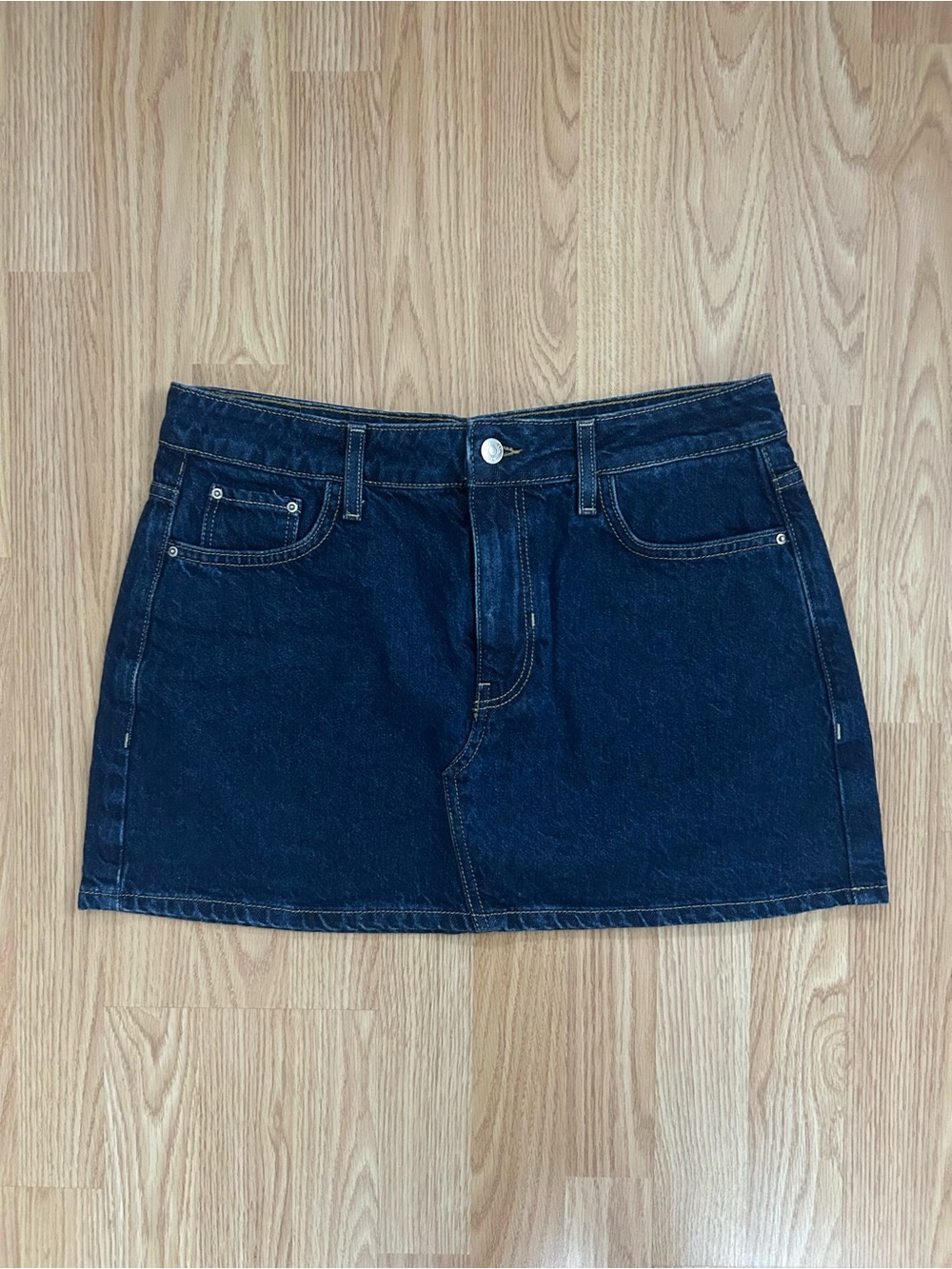 Zara Dark Blue Denim Mini Skirt